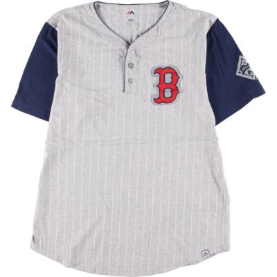 マジェスティック majestic MLB BOSTON RED SOX ボストンレッドソックス ゲームシャツ ベースボールシャツ USA製 メンズXXL /eaa337016