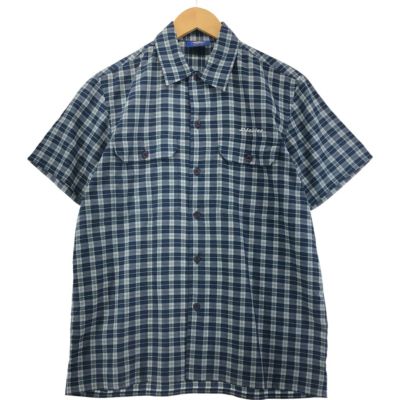 古着 ディッキーズ Dickies チェック柄 半袖 ワークシャツ