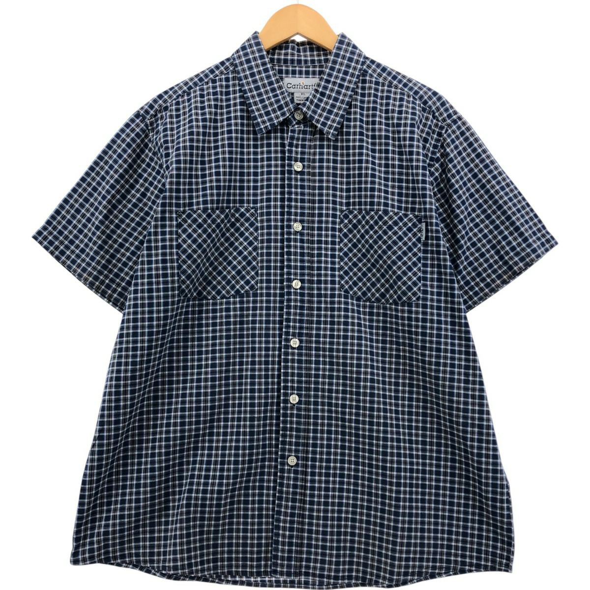 古着 カーハート Carhartt チェック柄 長袖 ライトネルシャツ メンズXL