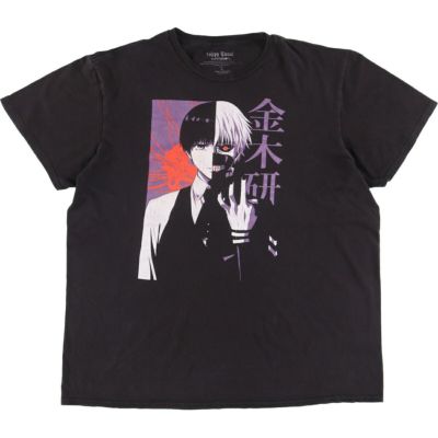 古着 TOKYO GHOUL 東京喰種 金木研 アニメ キャラクタープリントT