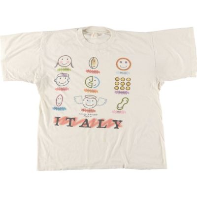 古着 ～90年代 イタリア 画家 アートTシャツ メンズL