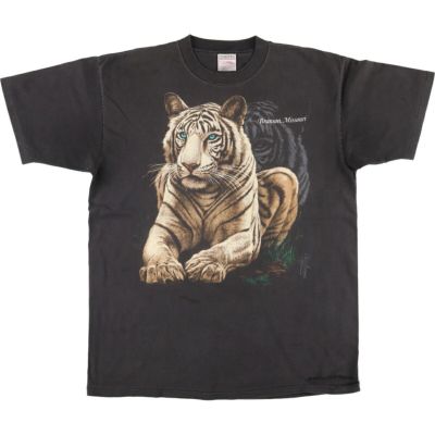 古着 90年代 オニータ ONEITA 虎柄 タイガー柄 アニマルTシャツ