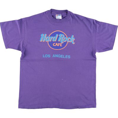 古着 90年代 ヘインズ Hanes HARD ROCK CAFE ハードロックカフェ アドバタイジングTシャツ USA製 メンズL ヴィンテージ /eaa452309 【中古】 【240609】