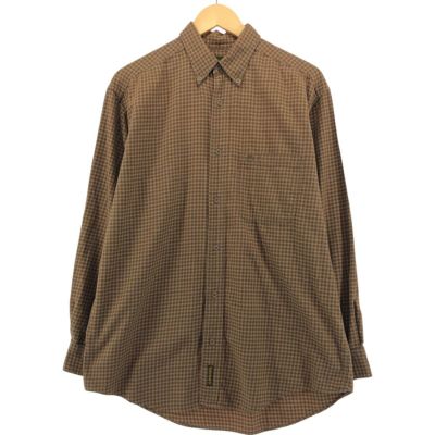 古着 90年代 ティンバーランド Timberland 長袖 ボタンダウン ライトネルチェックシャツ メンズM相当 ヴィンテージ /eaa554911 【中古】 【250531】