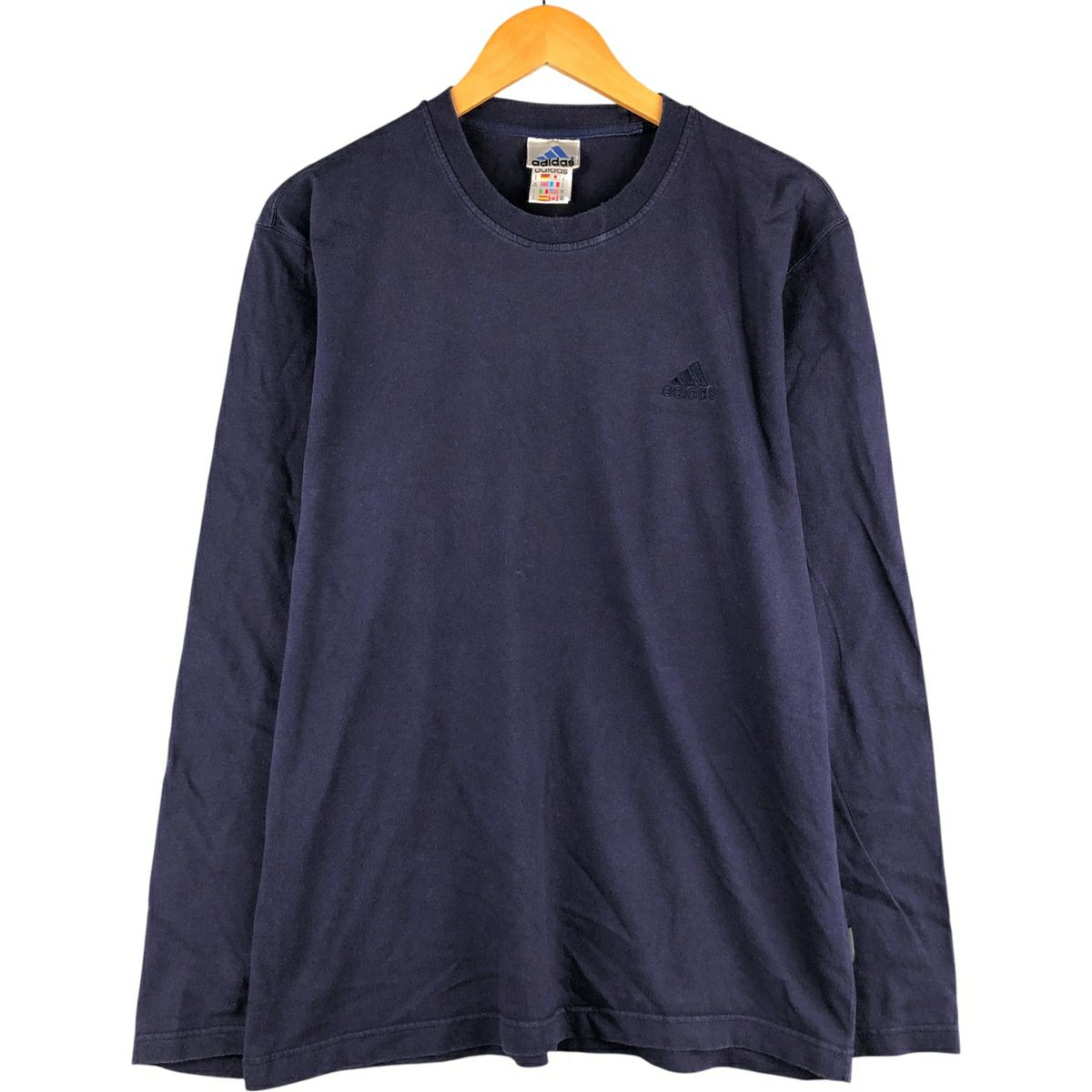 古着 90年代 アディダス adidas レイヤード ロングTシャツ ロンT