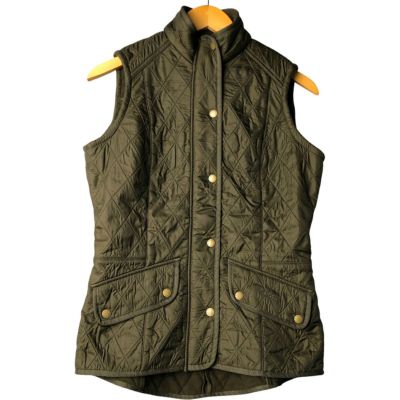 古着 バブアー Barbour 中綿入り キルティングベスト メンズXL相当