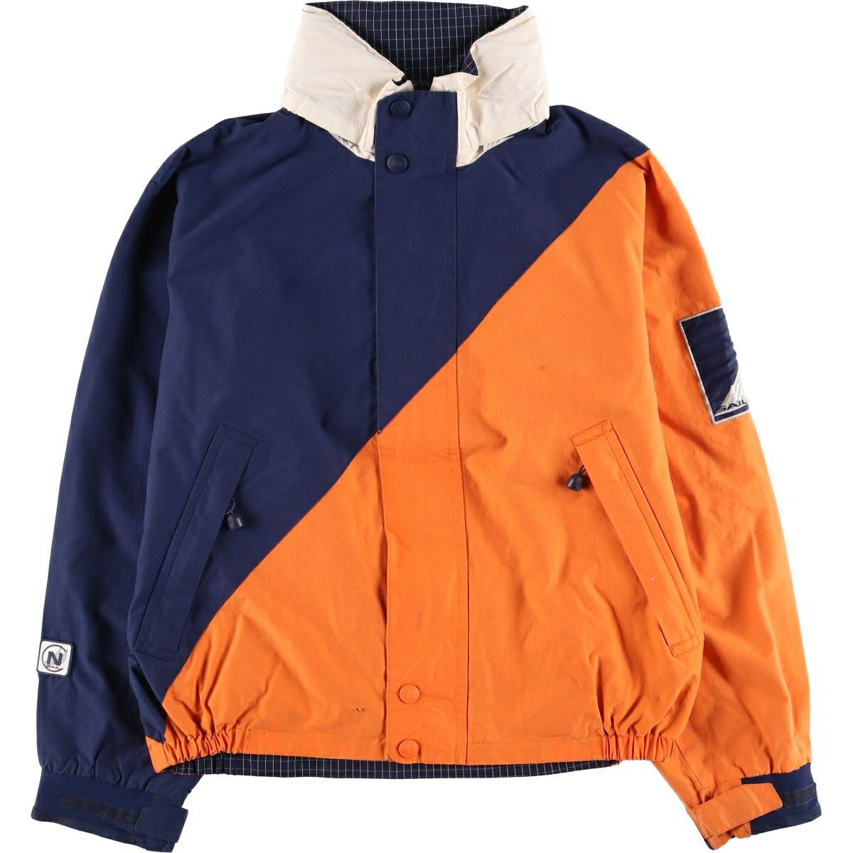 古着 90年代 ノーティカ NAUTICA COMPETITION チェック柄 リバーシブル