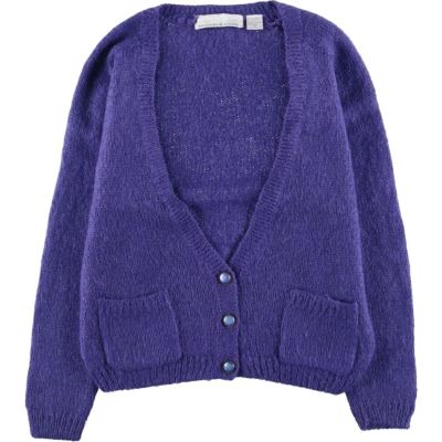 古着 BRAMBLE LANE モヘア×アクリルニットカーディガン レディースS相当 /eaa494290 【中古】 【241201】 【Elulu/エルル】