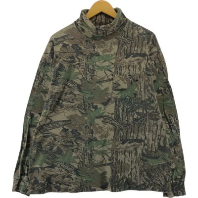 古着 リアルツリーカモ タートルネック ロングTシャツ ロンT メンズXL相当 /eaa503394 【中古】 【241201】