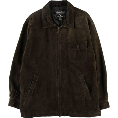 『4年保証』 古着 エディーバウアー Eddie Bauer スエードレザージャケット 男性用