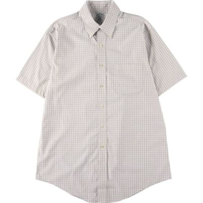 古着 ブルックスブラザーズ Brooks Brothers Est.1818 半袖 ボタンダウン チェックシャツ メンズL相当 /eaa553889 【中古】 【250531】