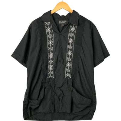 古着 THE HAVANERA CO 半袖 オープンカラー メキシカンシャツ