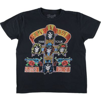 古着 Guns N Roses ガンズアンドローゼズ ドクロ柄 スカル柄