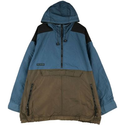 古着 90年代 コロンビア Columbia 白タグ アノラックパーカー メンズXL