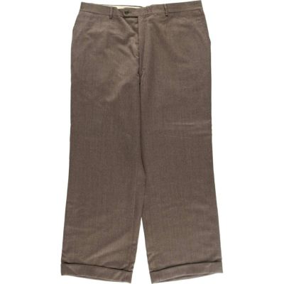古着 90s〜 SAVANE 3タック スラックス ブラック ワイド 極太 黒