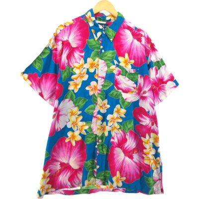 ラルフローレン ハワイアン アロハシャツ 90年代 M 90's Polo Ralph Lauren Cotton Hawaiian Shirt XL / ポロ