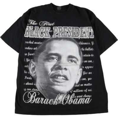 ISH&MAL INTERNATIONAL BARACK OBAMA バラクオバマ プリントTシャツ