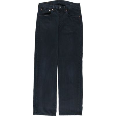 505 38 2XL ブラック メンズ リーバイス デニム ハーフ パンツ 古着 ビッグサイズ Levi's リーバイス 505 ブラック デニムパンツ