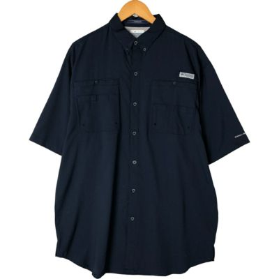 古着 コロンビア Columbia PFG OMNI-SHADE ボタンダウン 半袖