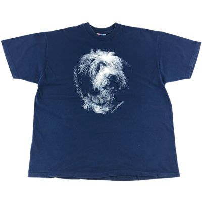 古着 90～00年代 ヘインズ Hanes French Bulldog 犬柄 アニマルT
