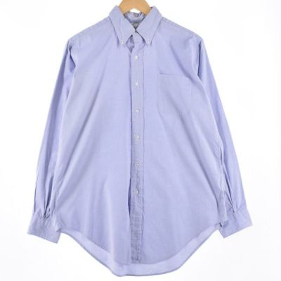 ビックシルエット【入手困難】BROOKS BROTHERS BDシャツ USA 紫 ストライプ