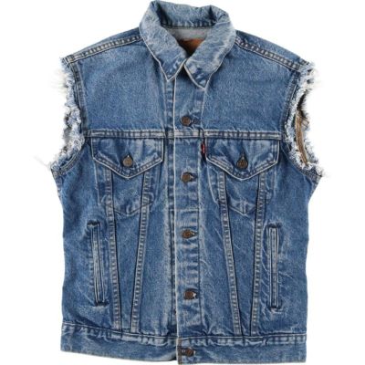 Levi's 70595 デニムベスト　ブラック　XL Levi's 70595 デニムベストブラックXL