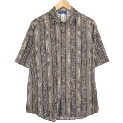 古着 ～90年代 タウンクラフト TOWN CRAFT 総柄 半袖シャツ USA
