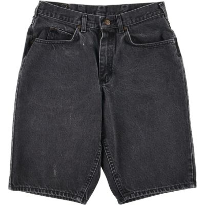 古着 リー Lee ブラックデニムショーツ ショートパンツ ハーフ