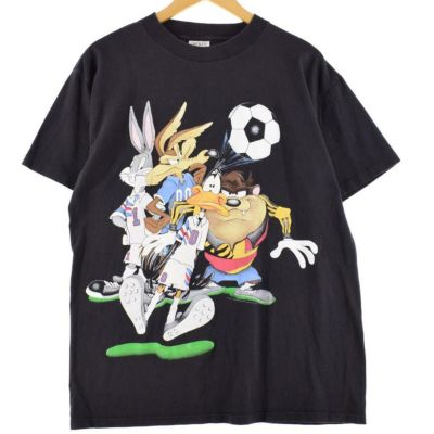 SNOOPY スヌーピー 七分袖 キャラクタープリントTシャツ フットボールTシャツ メンズM /eaa352034