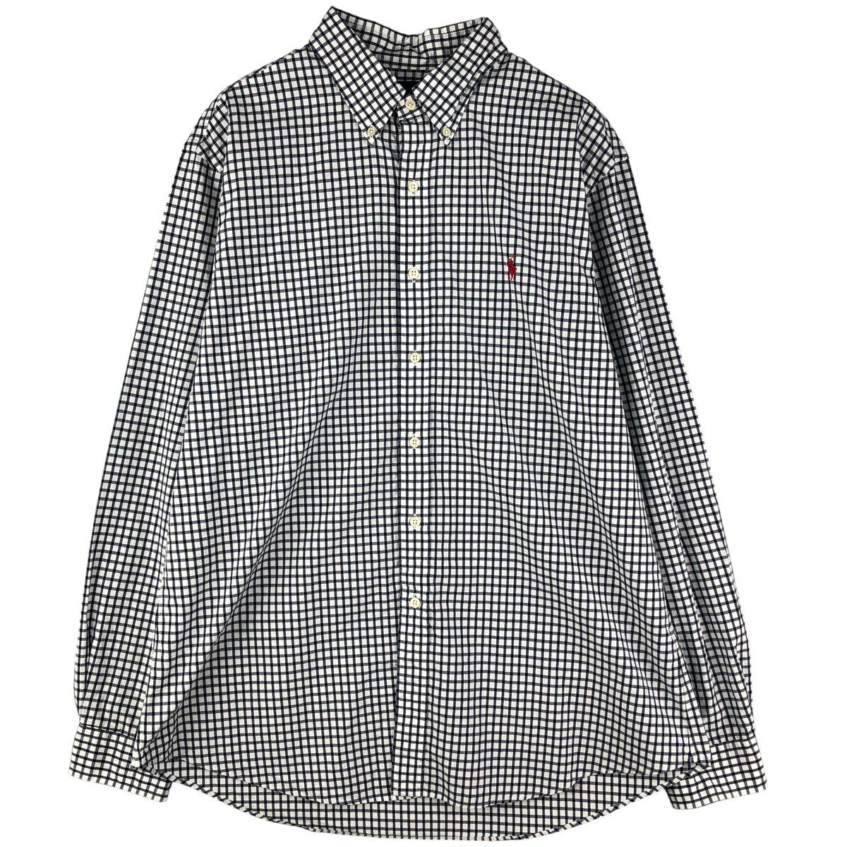 古着 ラルフローレン Ralph Lauren CUSTOM FIT 長袖 ボタンダウン