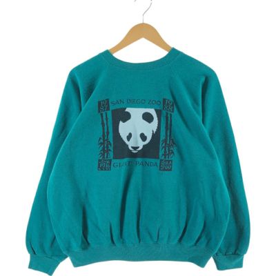 古着 80年代 ヘインズ Hanes 青タグ パンダ柄 アニマル スウェットシャツ トレーナー USA製 メンズXL相当 ヴィンテージ/eaa449524 【中古】 【241201】