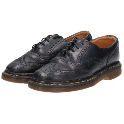 古着 左右違い ドクターマーチン Dr.Martens ウイングチップ 4ホールシューズ 英国製 レディース22.5cm /saa009438  【中古】 【231229】 【SS2409_10%】 | 古着屋JAM（ジャム）