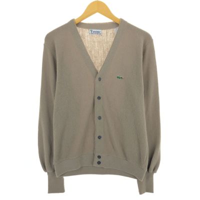 古着 80年代 ラコステ LACOSTE IZOD アクリルニットカーディガン メンズM相当 ヴィンテージ /eaa444615 【中古】 【241206】