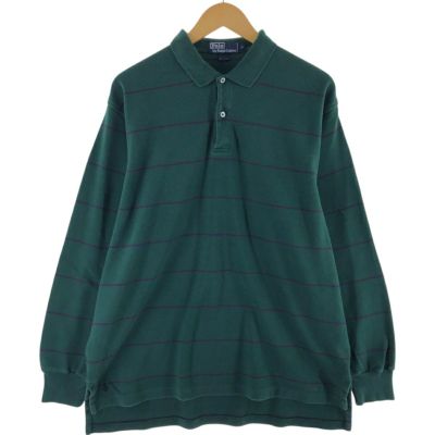 古着 ラルフローレン Ralph Lauren POLO by Ralph Lauren 長袖 ボーダー ポロシャツ メンズL相当 /eaa505995 【中古】 【241206】