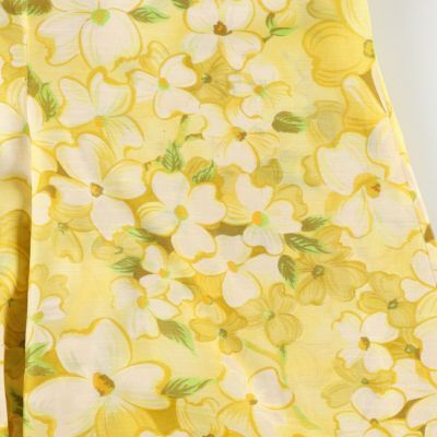 古着 70年代 総柄 花柄 オールインワン つなぎ レディースL