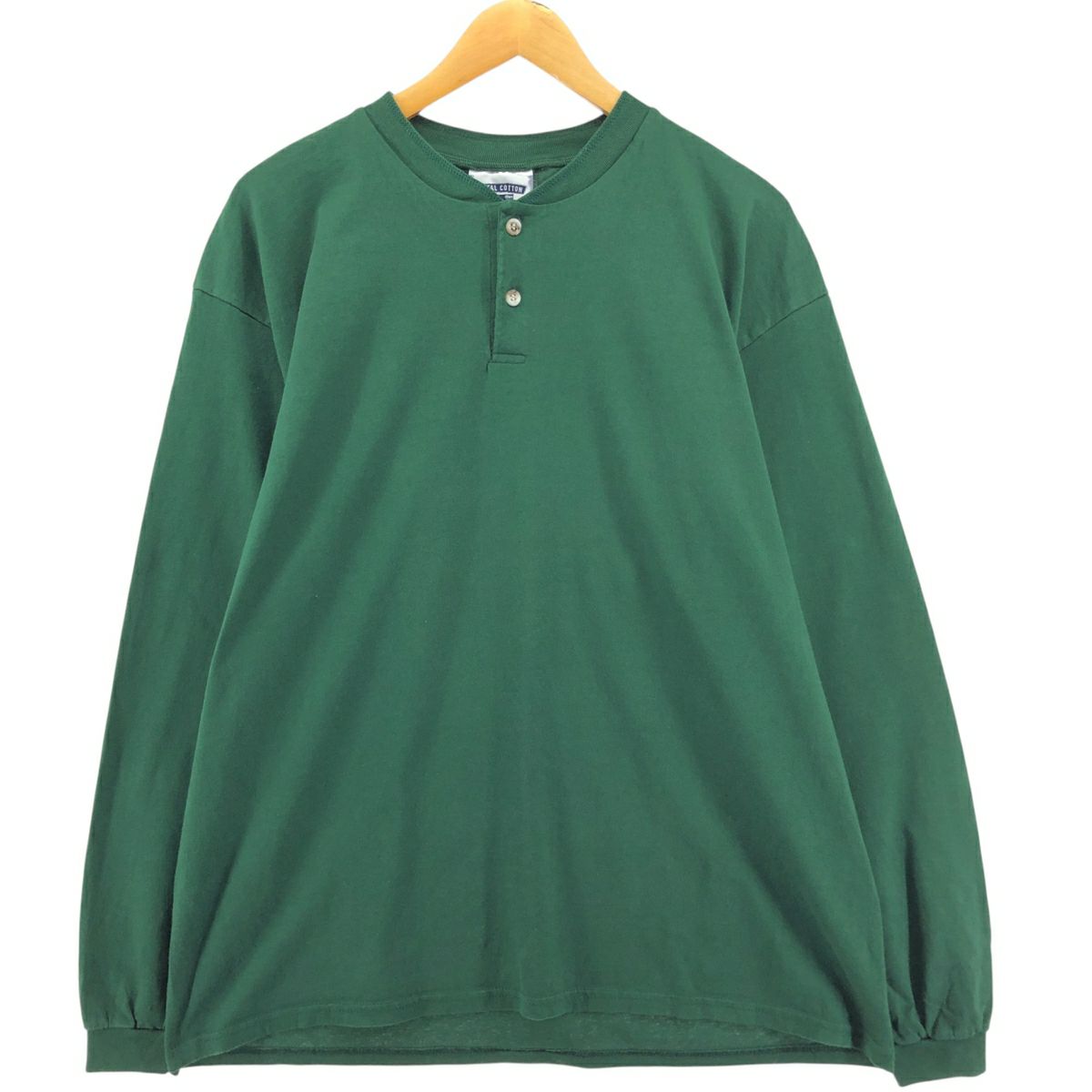 古着 90年代 リー Lee ヘンリーネック ロングTシャツ ロンT USA製