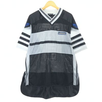 古着 90年代 アディダス adidas トレフォイルロゴ Vネック