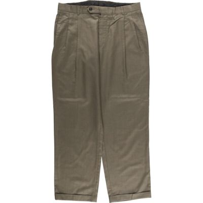 90s STRUCTURE ツータック リネン スラックス ヴィンテージ 古着 STRUCTURE ツータック リネンパンツ スラックス メンズw30