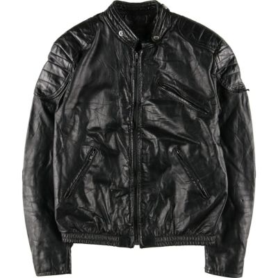 古着 Brooks Leather Sportswear シングルライダースジャケット