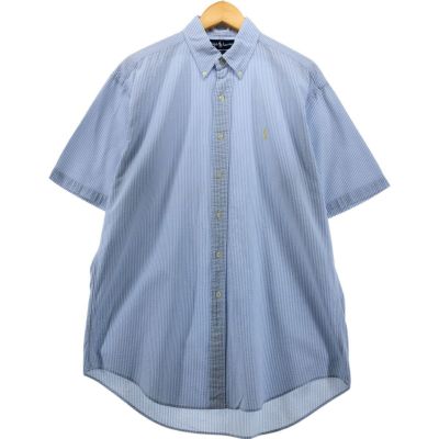 【人気BLAKE◎】ラルフローレン古着BDシャツ　シルク混　テロテロ刺繍長袖L. Ralph Lauren - RalphLauren ラルフローレン 刺繍ロゴ BLAKE BD
