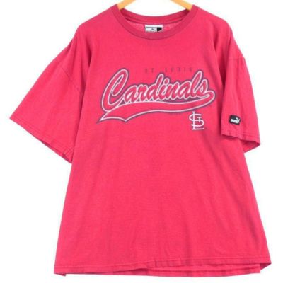 AMASH MLB ST. LOUIS CARDINALS セントルイスカージナルス メッシュ ゲームシャツ ベースボールシャツ USA製 メンズL /eaa337009