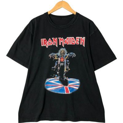 ギルダン アイアンメイデン L ツアーT メンズ USA古着 半袖 Tシャツ ギルダン アイアンメイデン L ツアーT メンズ USA古着 半袖 T