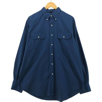 古着 ランズエンド LANDS END 長袖 ボタンダウンシャツ メンズL相当 /eaa554362 【中古】 【250607】