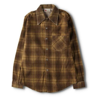 古着 70～80年代 シアーズ Sears オンブレチェック 長袖 フランネル