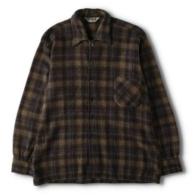 古着 40年代 DOUBLE DUTY チェック柄 ピーコート Pコート メンズL相当