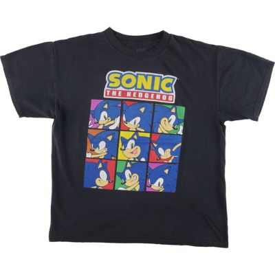 古着 SONIC ソニックザヘッジホッグ キャラクタープリントT