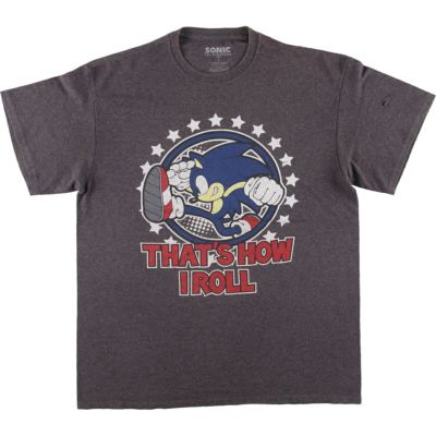 90s SONIC ソニック・ザ・ヘッジホッグ Tシャツ L ブラック 送料無料 M 90s ソニック SONIC Tシャツ SEGA VINTAGE USA製