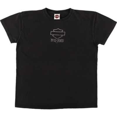 Harley Davidson - 古着 00年代 ハーレーダビッドソン Harley-Davidson 花柄 モーターサイクル バイクTシャツ USA製 レディースXL相当 /eaa543079 古着 00年代 ハーレーダビッドソン Harley-Davidson 花柄