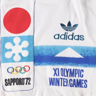 adidas オリンピック冬季大会 スウェットシャツ 古着 80s adidas LAKE PLACID レークプラシッド 冬季 五輪