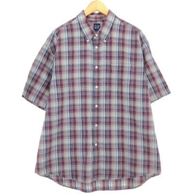 古着 90年代 ギャップ GAP オールドギャップ チェック柄 半袖